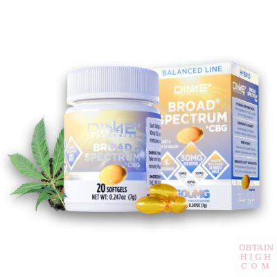 Afternoon Balanced Line CBG Softgels by Dime Industries obtain high